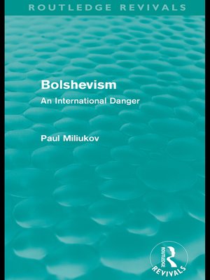 cover image of Bolshevism (Routledge Revivals)
